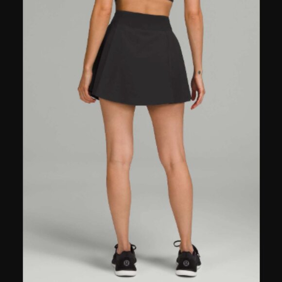 Lululemon Athletica Side-Pleat High-Rise Tennis Skirt Skort Black Retail $88.00 - Picture 3 of 14